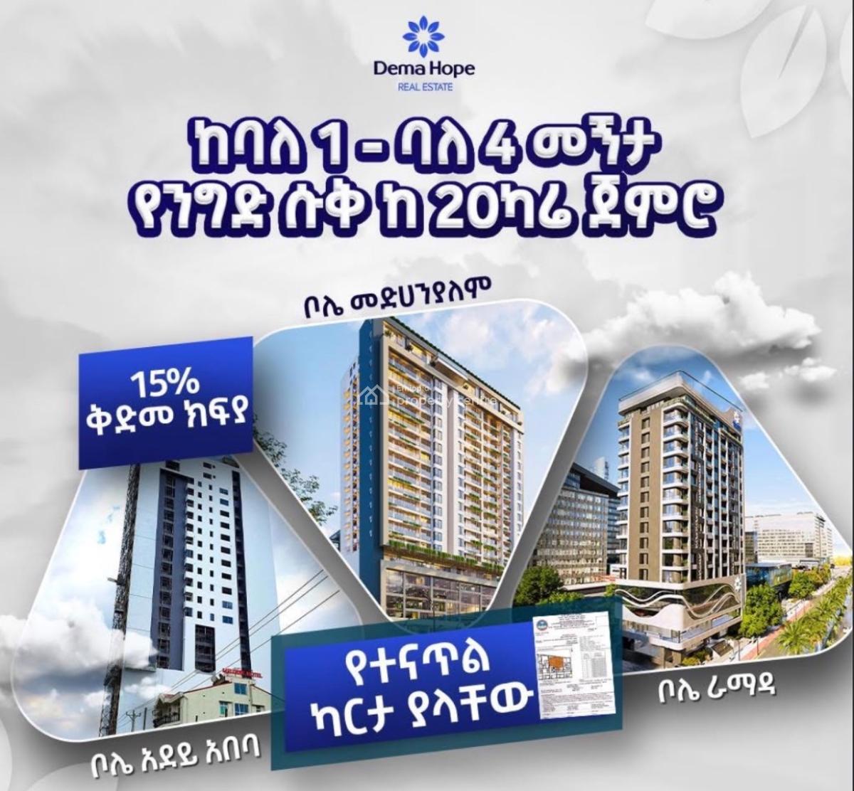 Luxury Apartments with Excellent Amenities, Bole / Dema Hope Real Estate, Bole, Addis Ababa, Apartment for Sale