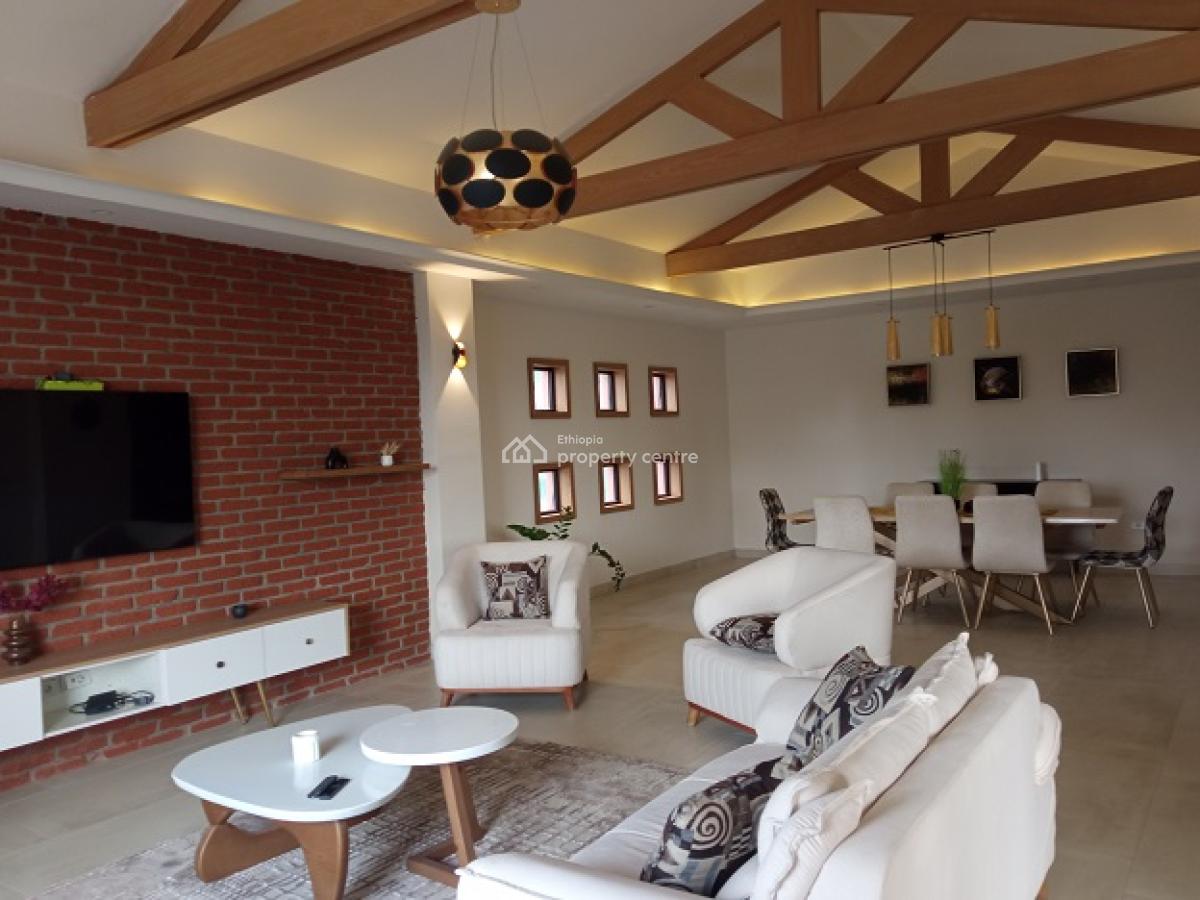 Super! Penthouse with a Fire Place and Nice View in Bole., Bole, Addis Ababa, Apartment for Rent