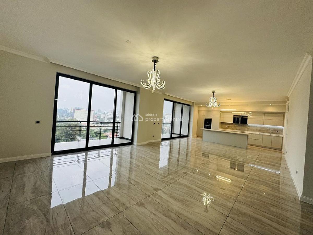 Bright, High Quality Unfurnished 3 Bed Room Apartment., Bole, Addis Ababa, Apartment for Rent