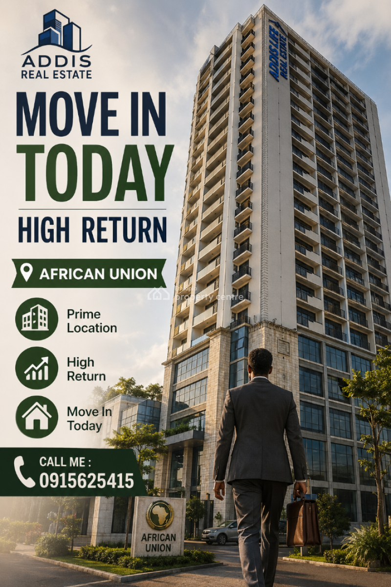 2 Bedroom Luxury Apartment, Au St, Kirkos, Addis Ababa, Apartment for Sale