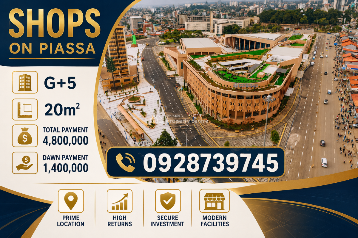 Luxury Shops Or Malls in Piassa, Adwa Musium, Arada, Addis Ababa, Shop for Sale