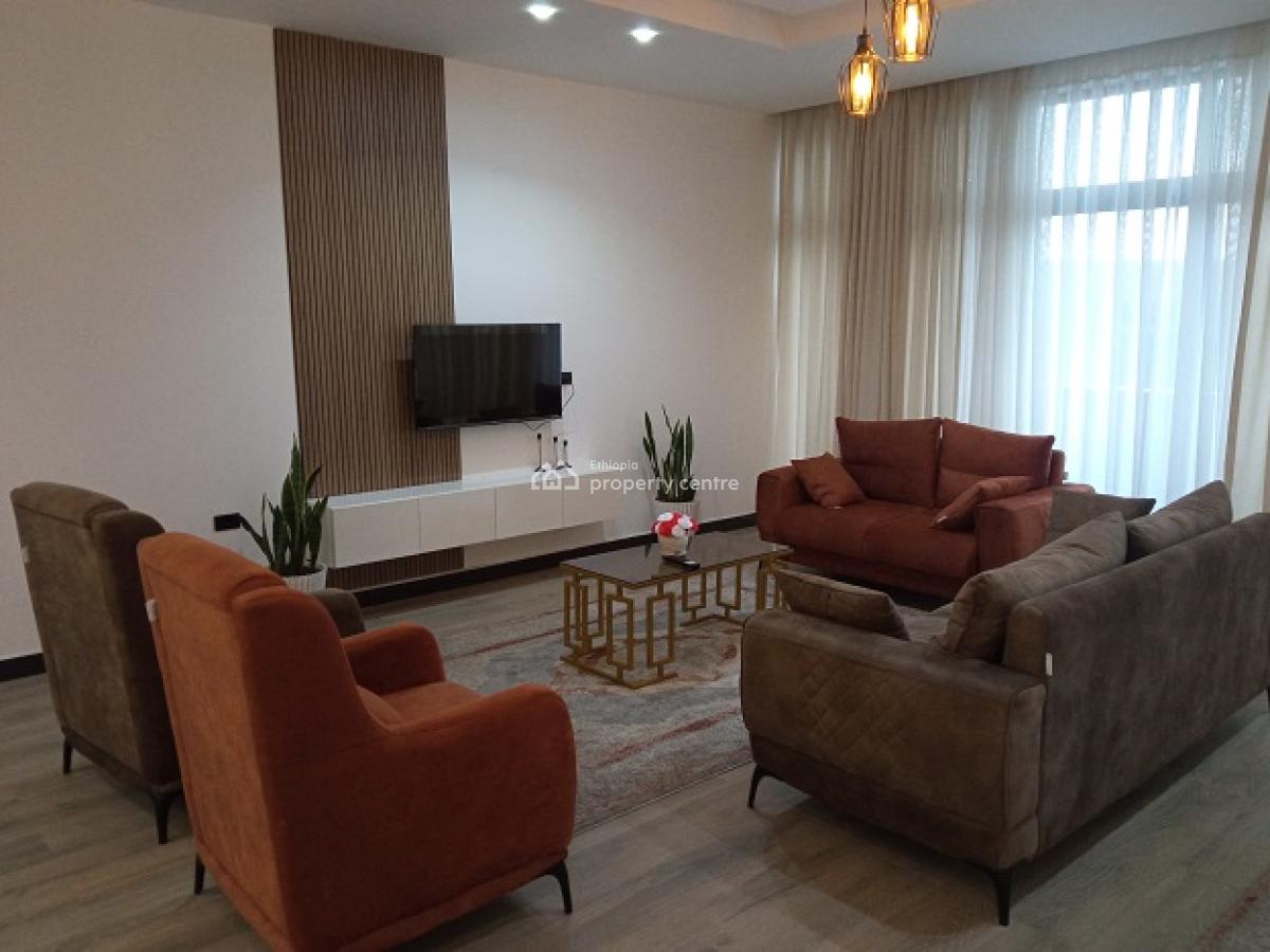 New and Fully Furnished 2 Bd Apartment, Nearby The African Union (au)., Nifas Silk-lafto, Addis Ababa, Apartment for Rent