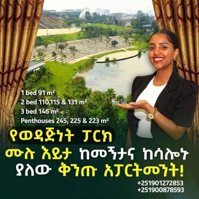 Luxury Direct Friendship Park View Apartment, Sheraton Road, Bole, Addis Ababa, Self Contained (single Rooms) for Sale