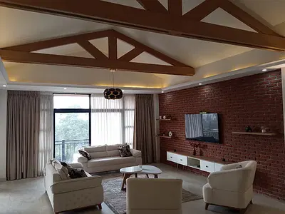 Super Apartment with a Fire Place and Nice View . — Bole, Addis Ababa