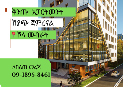 Luxury 2 Bedroom Apartments with an Excellent Amenities, Shola / Dema Hope Real Estate, Yeka, Addis Ababa, Apartment for Sale
