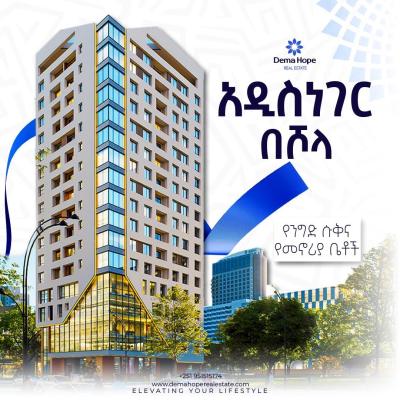 Houses in Ethiopia, Shola /  Dema Hope Real Estate, Arada, Addis Ababa, Apartment for Sale