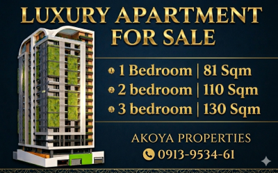 Invest in Addis Without Traveling - Secure Luxury Apartment, Semen Mazegaja / Akoya Properties, Gullele, Addis Ababa, Apartment for Sale